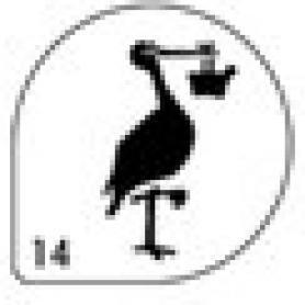 Трафарет MASK 14 Аист