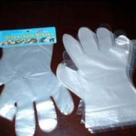 Перчатки одноразовые, полиэтиленовое, L