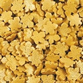 Посыпка Кленовые листья золотые