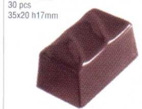 Форма для шоколада поликарбонатная МА 1082 Пирамида волнистая